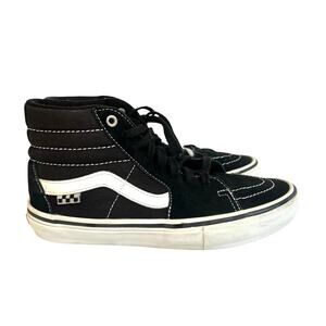 Vans Sk8-Hi Black Suede Canvas High Top Sneakers Men’s 7